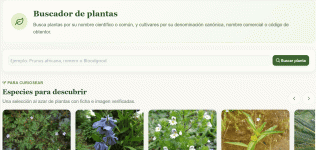 Demostración del buscador de plantas